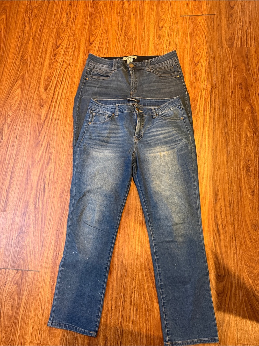 A lot of 2 Women’s Blue Denim Jeans - Classic Mid Wash size 14